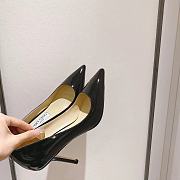 Jimmy Choo Romy 85 Black Patent Leather Pointy Toe Pumps - 2