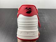 OFF-WHITE Out Of Office OOO Low Tops White Red OMIA189S22LEA0010125 - 5