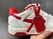 OFF-WHITE Out Of Office OOO Low Tops White Red OMIA189S22LEA0010125 - 3