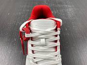 OFF-WHITE Out Of Office OOO Low Tops White Red OMIA189S22LEA0010125 - 2