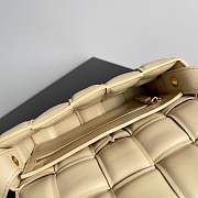 Bottega Veneta Cassette Intrecciato Leather Shoulder Taupe Bag - 4