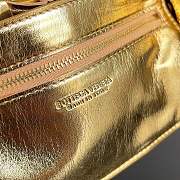 Bottega Veneta Cassette Intrecciato Padded Metallic Leather Shoulder Gold Bag - 3