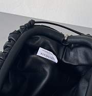 Bottega Veneta The Pouch Small Gathered Intrecciato Leather Clutch Black - 6
