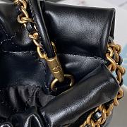 Chanel 22 Mini Handbag Shiny Calfskin & Gold-Tone Metal Black 20 × 19 × 6 Cm AS3980 - 3