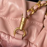 Chanel 22 Mini Handbag Shiny Calfskin & Gold-Tone Metal light Pink 20 × 19 × 6 Cm AS3980 - 2