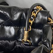 Chanel 22 Mini Handbag Shiny Crumpled Calfskin & Gold-Tone Metal Black 20 × 19 × 6 Cm AS3980 - 4