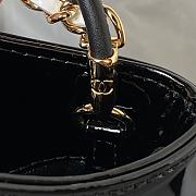 Chanel 31 Mini Shopping Bag Patent Calfskin & Gold-Tone Metal White & Black 22 × 23 × 5.5 cm AS4133 - 6
