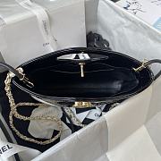 Chanel 31 Mini Shopping Bag Patent Calfskin & Gold-Tone Metal White & Black 22 × 23 × 5.5 cm AS4133 - 5