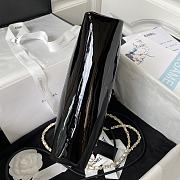 Chanel 31 Mini Shopping Bag Patent Calfskin & Gold-Tone Metal White & Black 22 × 23 × 5.5 cm AS4133 - 2