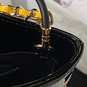 Chanel 31 Mini Shopping Bag Patent Calfskin & Gold-Tone Metal Yellow & Black 22 × 23 × 5.5 cm AS4133 - 4