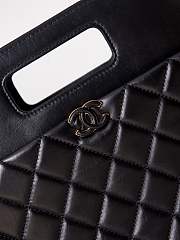 Chanel Small Shopping Bag Aged Calfskin & Gold-Tone Metalblack 23 × 31 × 9.5 cm AS4038 - 4