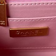 Chanel Small Vanity Case Tweed, Lambskin & Gold-Tone Metalpink & Ecru 12.5 × 15 × 8 cm AS3973 - 2