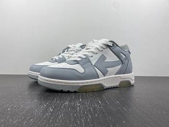 OFF-WHITE Out Of Office OOO Low Tops Grey White OMIA189S22LEA0010109