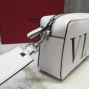 Valentino Leather Crossbody WhiteBlack Bag 23x7x14cm - 6