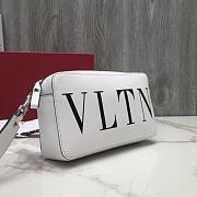 Valentino Leather Crossbody WhiteBlack Bag 23x7x14cm - 3