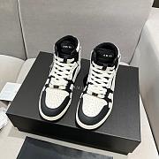 AMIRI Skel Top Hi Black White Sneaker - 1