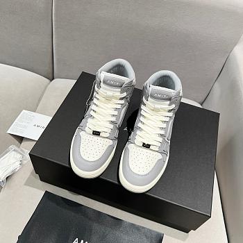 AMIRI Skel Top Hi White Gray Sneaker
