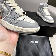 AMIRI Skel Top Hi White Gray Sneaker - 6