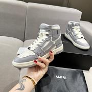 AMIRI Skel Top Hi White Gray Sneaker - 5