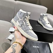 AMIRI Skel Top Hi White Gray Sneaker - 3