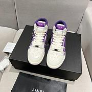 MIRI Skel Top Hi White Purple Sneaker - 1