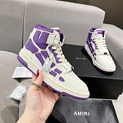 MIRI Skel Top Hi White Purple Sneaker - 5