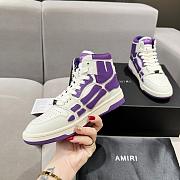 MIRI Skel Top Hi White Purple Sneaker - 6
