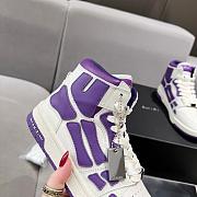 MIRI Skel Top Hi White Purple Sneaker - 3