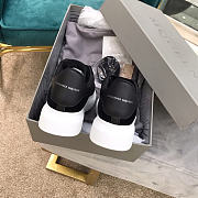 Alexander McQueen Women's Oversized Sneaker In Black Velvet - 3