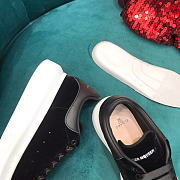 Alexander McQueen Women's Oversized Sneaker In Black Velvet - 2