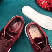 Alexander McQueen Women's Oversized Sneaker In Red Velvet - 6
