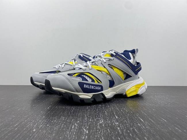 Balenciaga Track Sneaker 'White Dark Blue Yellow' 542436 W3AC4 9471 - 1