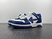 Off-White Out Of Office OOO Low Tops White Dark Blue - 1