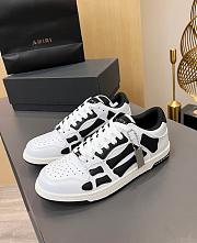 Amiri Skel Low Top Sneakers White Black - 1