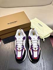 Burberry Multicoloured Front Lace-Up Sneakers - 1