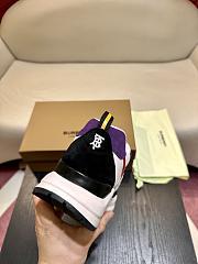 Burberry Multicoloured Front Lace-Up Sneakers - 5