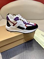 Burberry Multicoloured Front Lace-Up Sneakers - 6