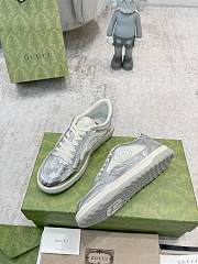 Gucci MAC80 Sneaker Silver and White Like Auth - 5