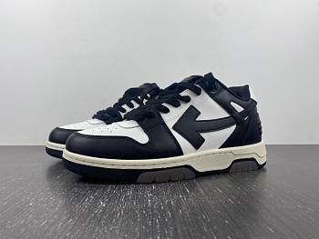 OFF-WHITE Out Of Office OOO Low Tops White Black White OMIA189C99LEA0011004OMIA189S22LEA001010
