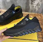 Fendi 7e1292 A9sp Tech Mesh Running Sneakers - Black - 3