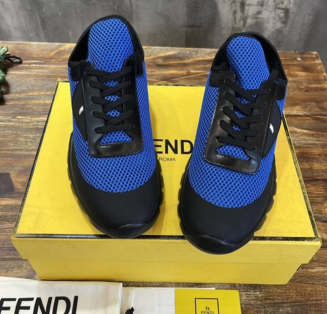 Fendi 7e1292 A9sp Tech Mesh Running Sneakers - Blue - 1