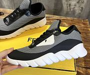 Fendi 7e1292 A9sp Tech Mesh Running Sneakers - Gray - 4