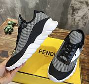 Fendi 7e1292 A9sp Tech Mesh Running Sneakers - Gray - 3
