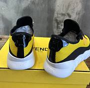 Fendi 7e1292 A9sp Tech Mesh Running Sneakers - Yellow - 5