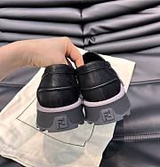 Fendi O’lock Loafers Black Nubuck Loafers Black - 3