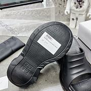 Givenchy Marshmallow Wedge Sandals In Rubber Black - 3