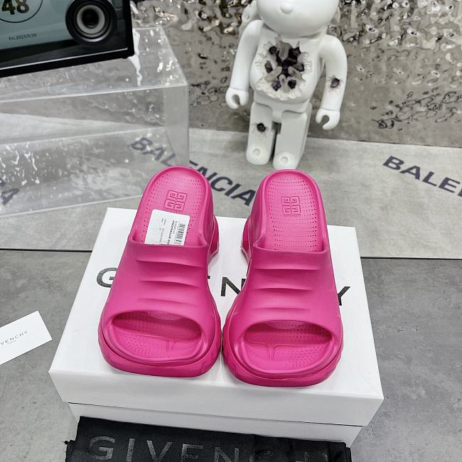 Givenchy Marshmallow Wedge Sandals In Rubber Pink - 1