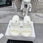 Givenchy Marshmallow Wedge Sandals In Rubber White - 1