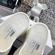 Givenchy Marshmallow Wedge Sandals In Rubber White - 6