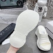 Givenchy Marshmallow Wedge Sandals In Rubber White - 5